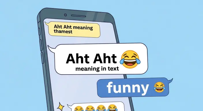 Aht Aht Meaning in Text Funny
