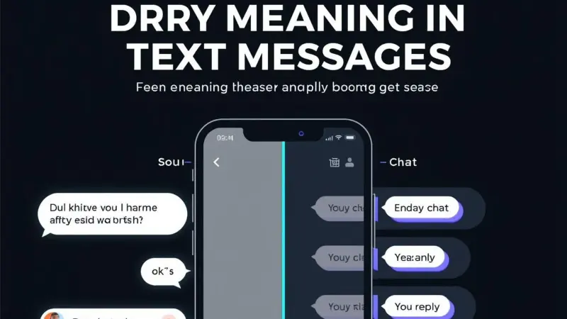 Dry Meaning in Text Messages