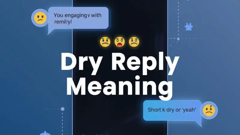 Dry Reply Meaning