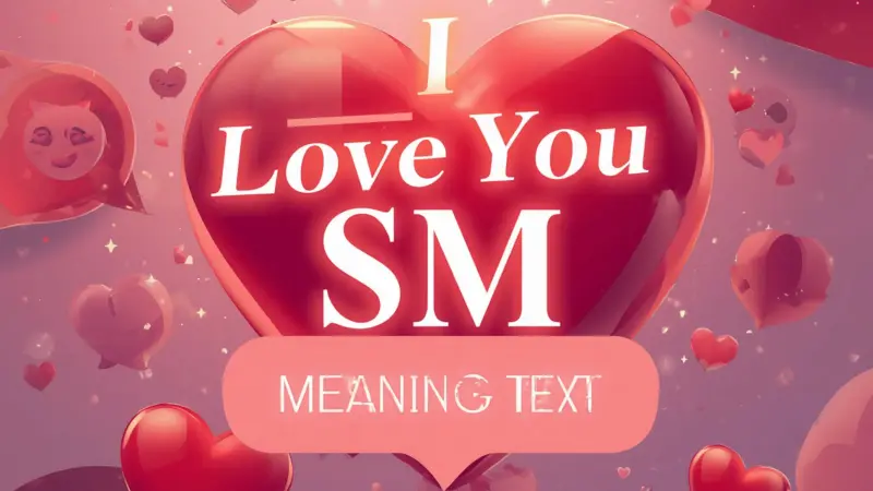 I Love You SM Meaning in Text
