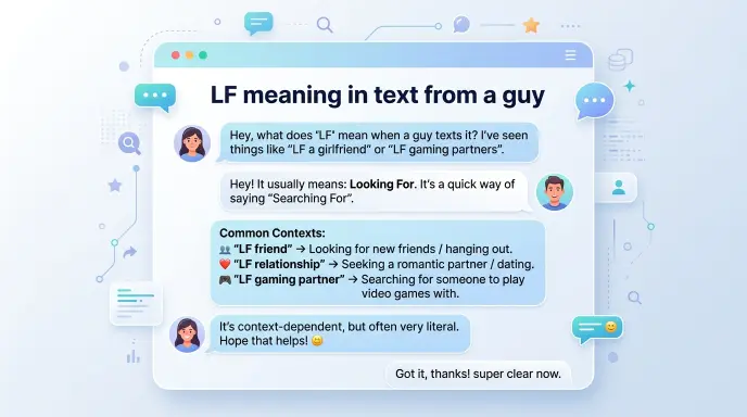 LF Meaning in Text from a Guy