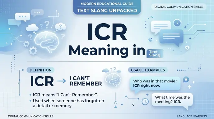 ICR Meaning in Text Slang