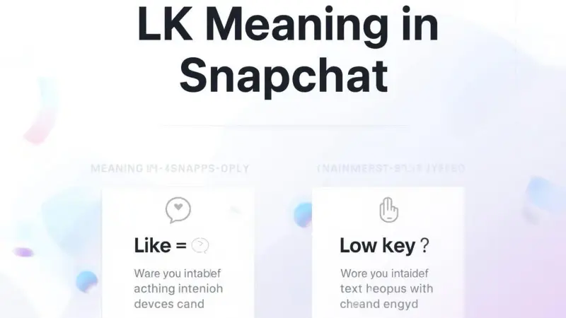 LK Meaning in Snapchat