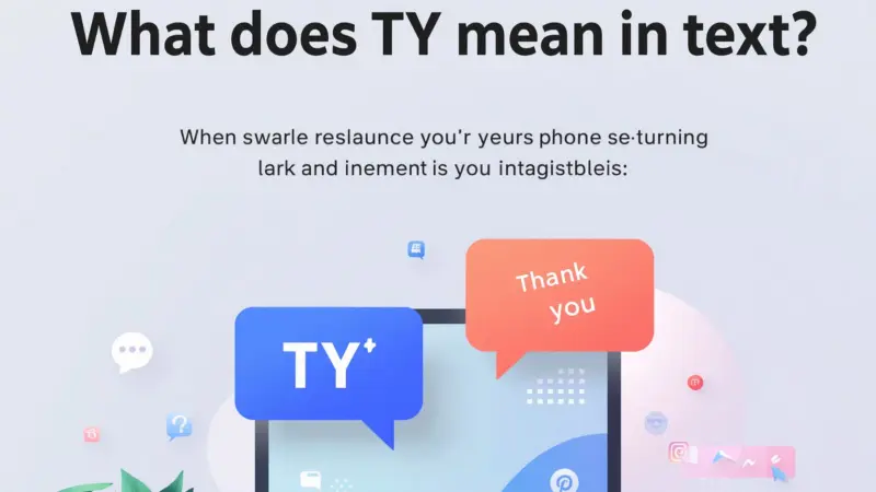 What Does TY Mean in Text: Simple Definition for Beginners 